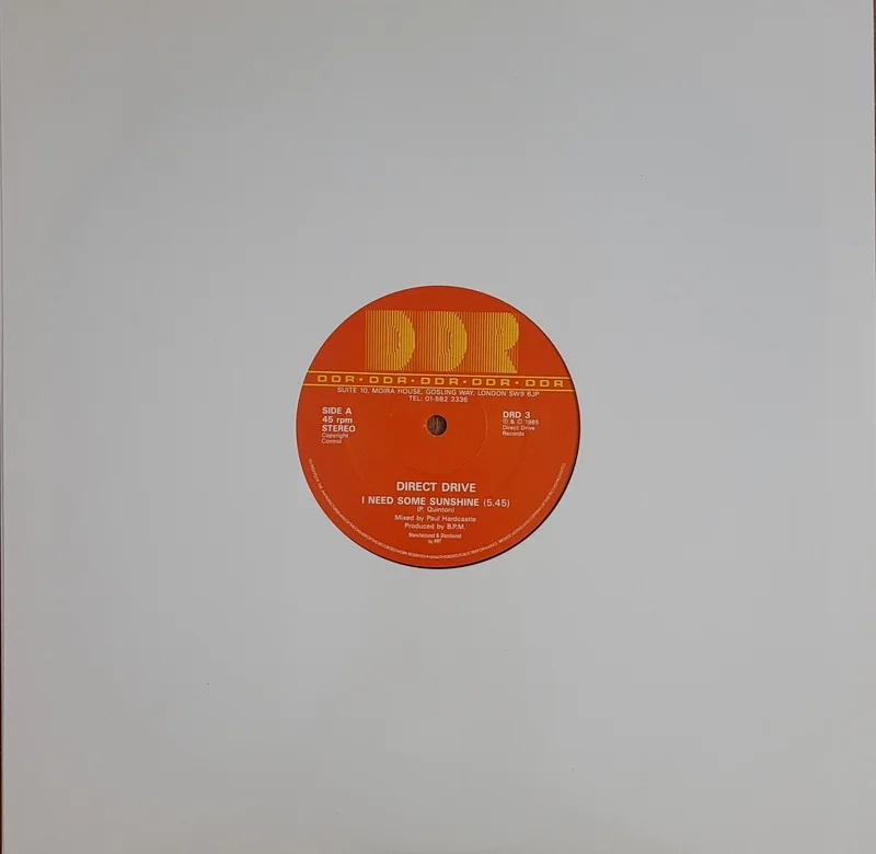 Direct Drive - I Need Some Sunshine 12" Single