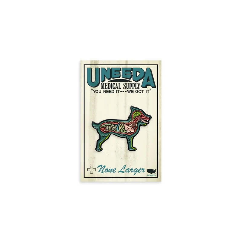 Dissected Dog Enamel Pin