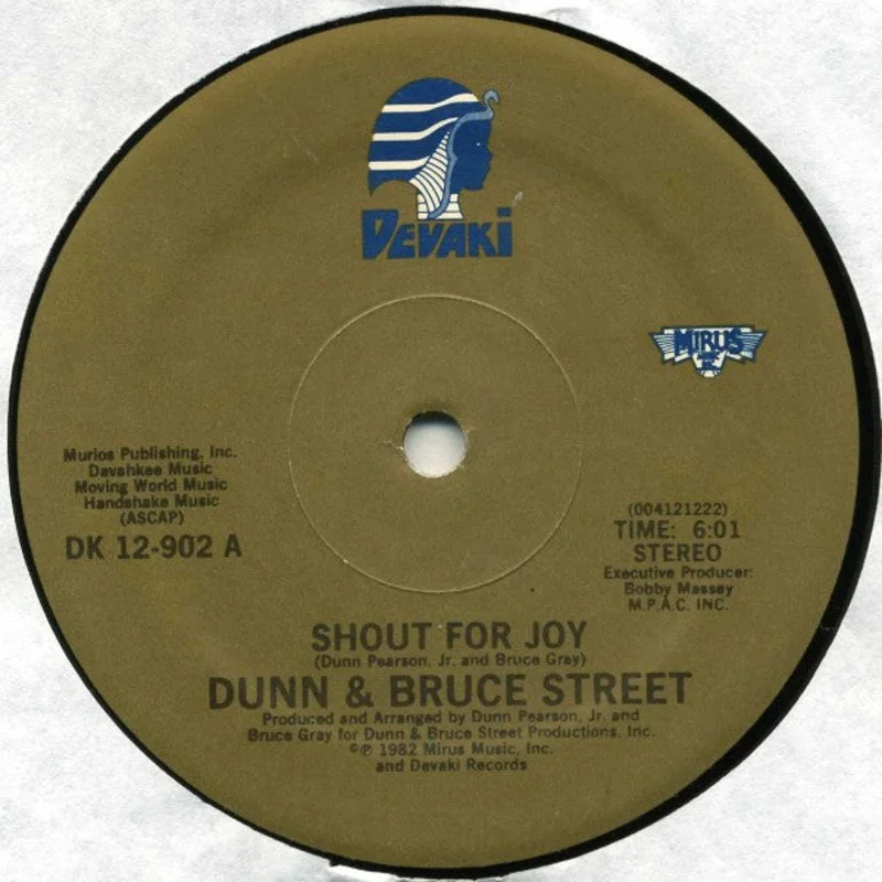 Dunn & Bruce Street-Shout For Joy 12" Single