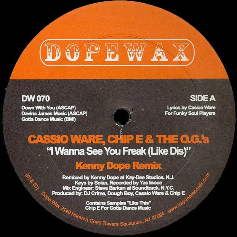 DW-070 Cassio Ware-I Wanna See You Freak (Like Dis) DW-070 Cassio Ware-I Wanna See You Freak (Like Dis) (Black Vinyl)