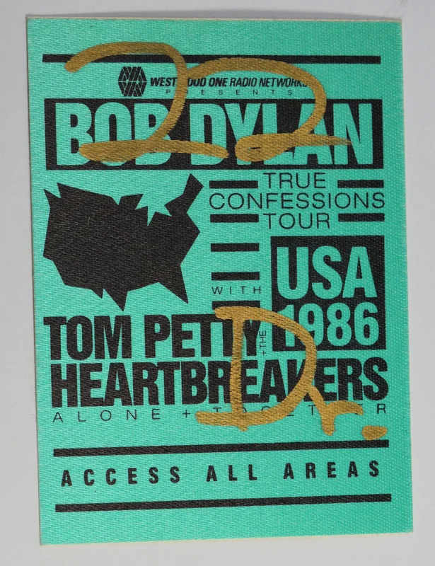Dylan / Petty - True Confessions Backstage Pass