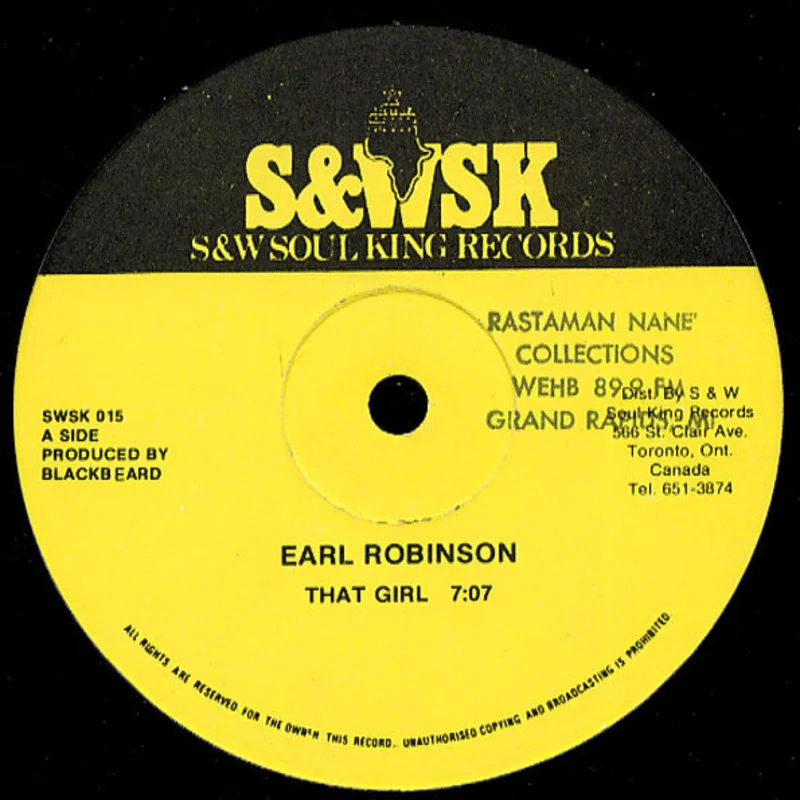 Earl Robinson-That Girl 12" Single