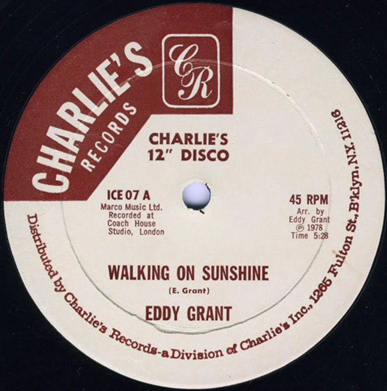 Eddy Grant-Walking On Sunshine / Living On The Front Line 12" Single