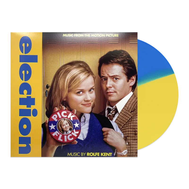 Election - Music From The Motion Picture LP Mondo Exclusive Blue & Yellow Split