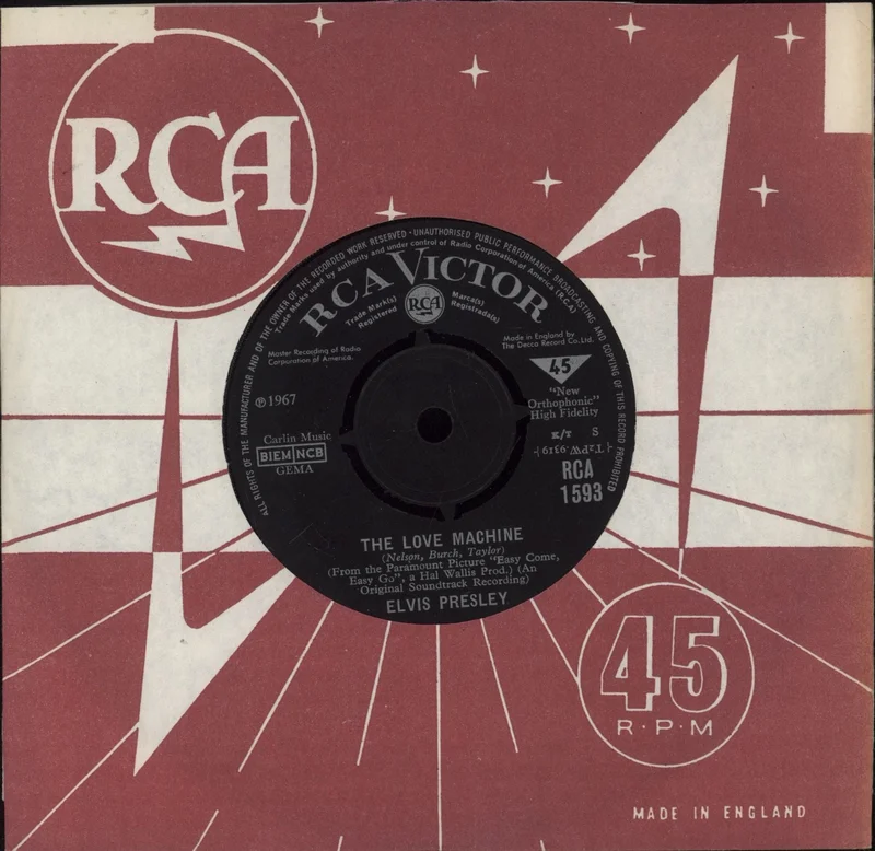 Elvis Presley The Love Machine - KT Code UK 7" vinyl