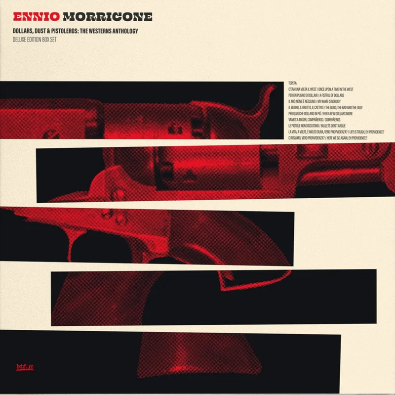Ennio Morricone - Dollars, Dust & Pistoleros: The Westerns Anthology (LITA 20th Anniversary Deluxe Edition Box Set) Transparent Blue Vinyl