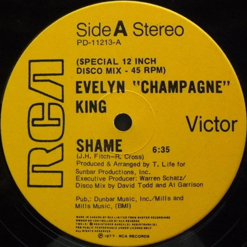 Evelyn King-Shame / Nobody Knows 12" Single