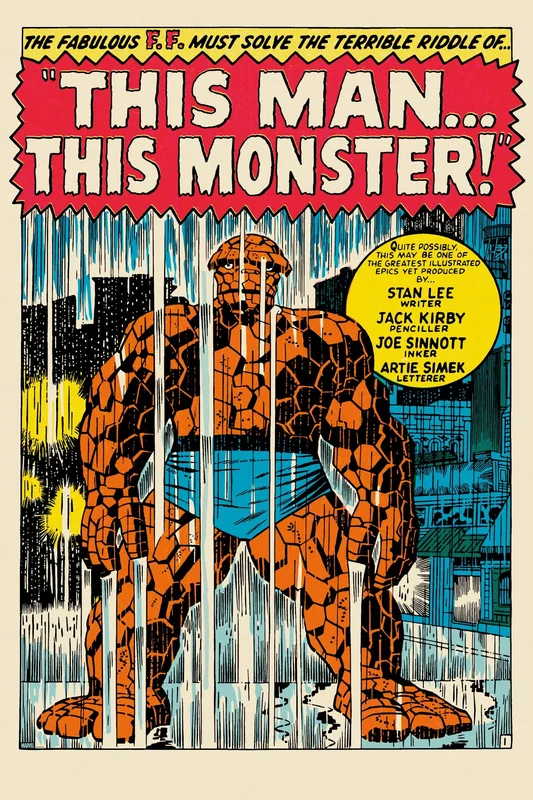 Fantastic Four #51: This Man This Monster! Poster