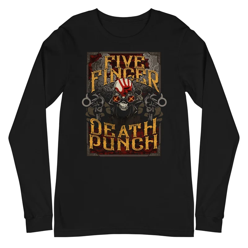 Five Finger Death Punch - Barrels Long Sleeve T-Shirt Black
