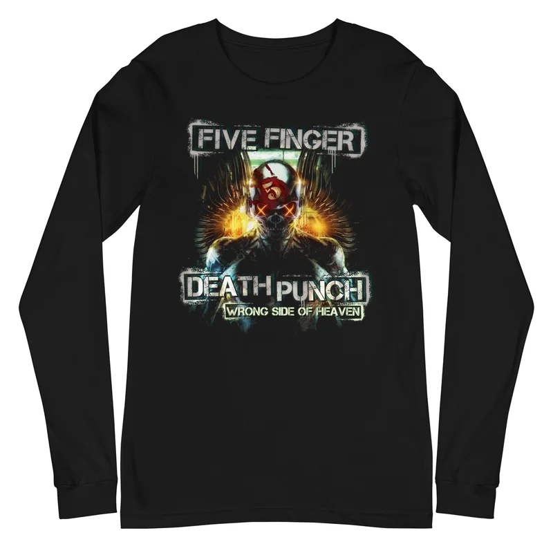 Five Finger Death Punch - Bot Heaven Long Sleeve T-Shirt Black