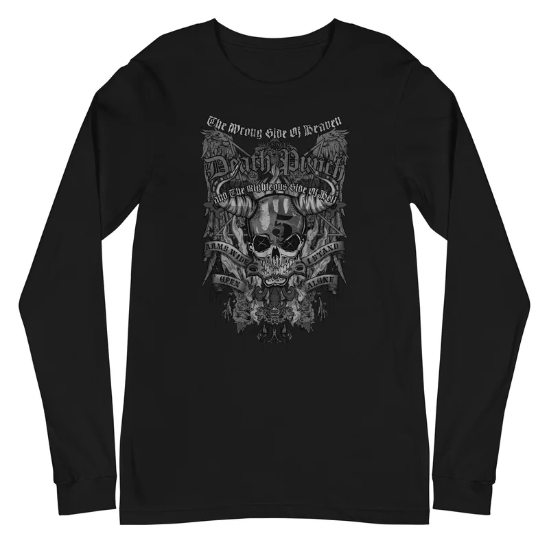 Five Finger Death Punch - Righteous Side of Evil Long Sleeve T-Shirt Black