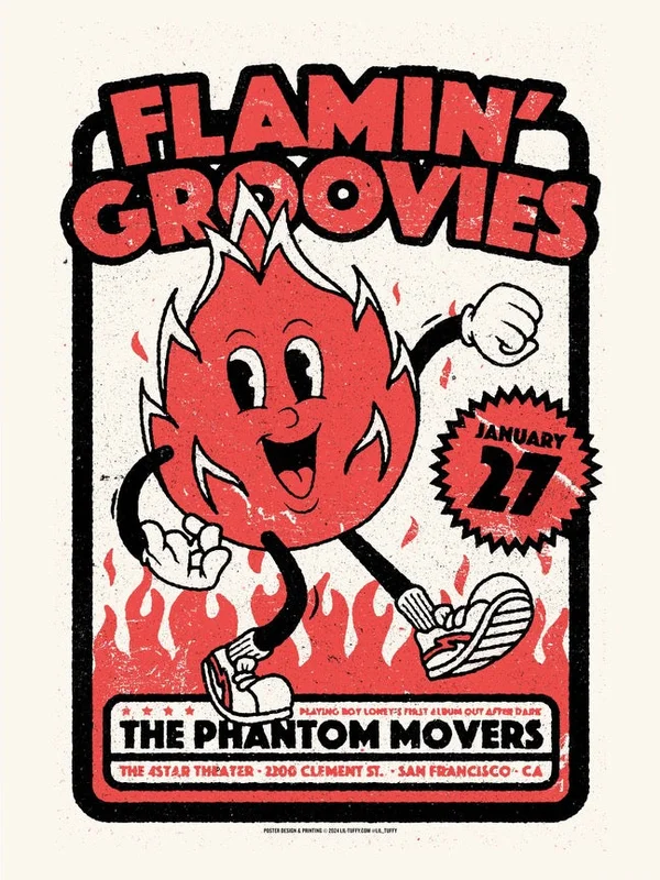 Flamin' Groovies Poster designed by Lil-Tuffy