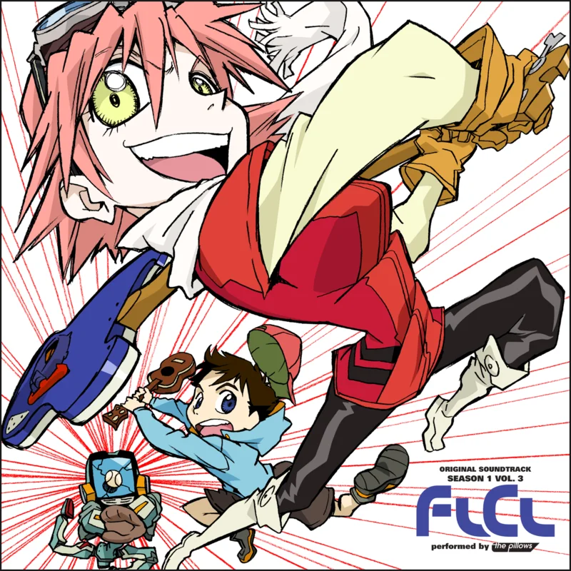 FLCL Season 1, Vol. 3 - Original Soundtrack 2xLP Disc 1 Pink Marbled / Disc 2 Brown Marbled
