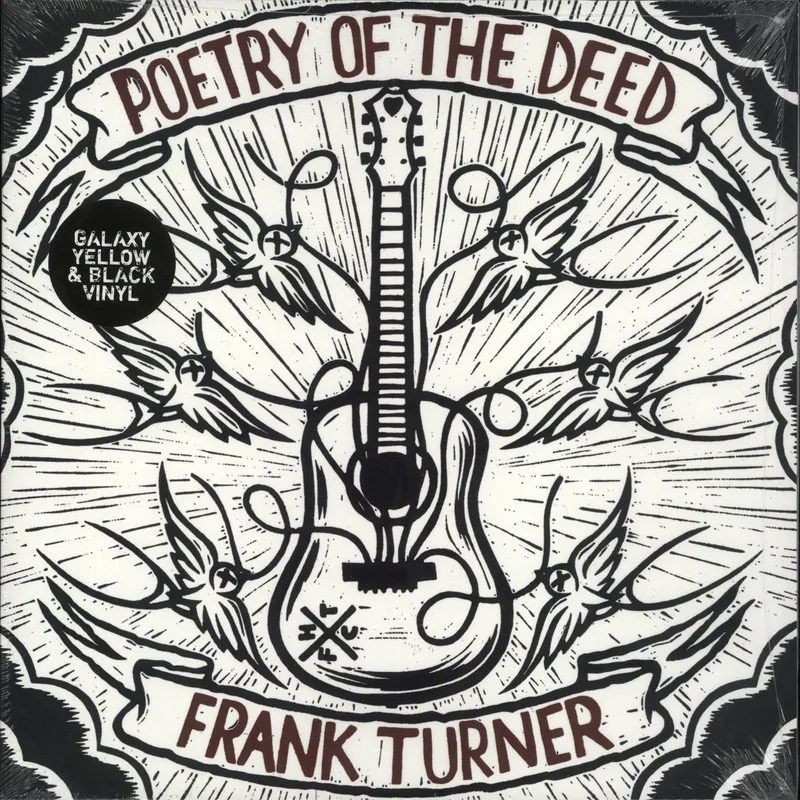 Frank Turner Poetry Of The Deed - Yellow & Black Galaxy Vinyl UK Vinyl LP