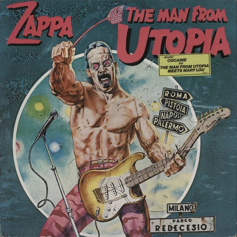Frank Zappa The Man From Utopia - Stickered sleeve Dutch Vinyl LP