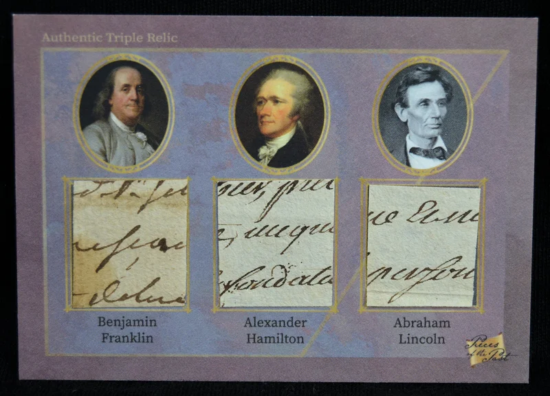 Franklin / Hamilton / Lincoln - 2025 Pieces of Past Triple Relic