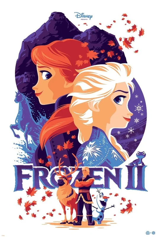 Frozen 2 Screenprinted Poster