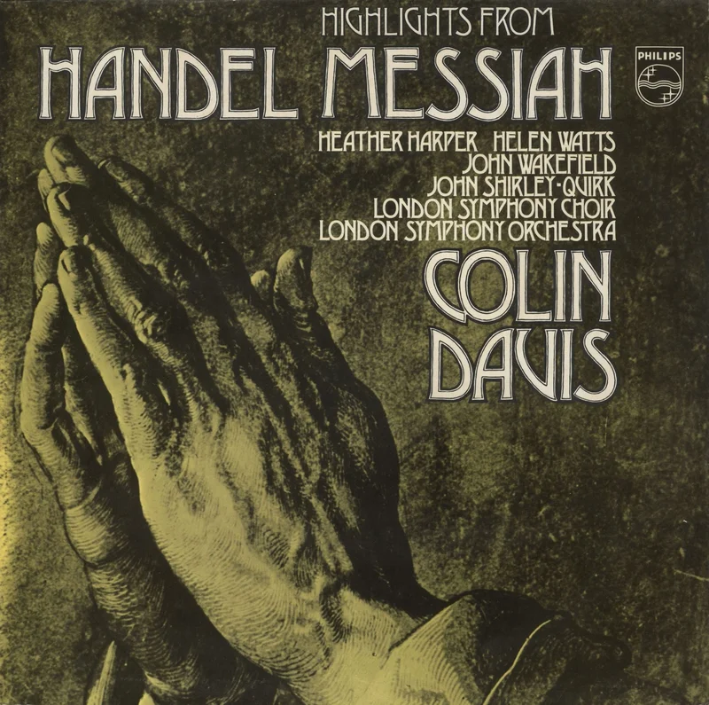 George Frideric Handel Highlights From Messiah UK Vinyl LP
