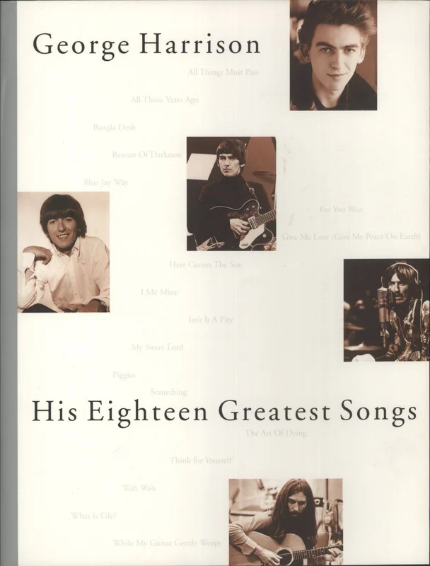 George Harrison His Eighteen Greatest Songs UK Book