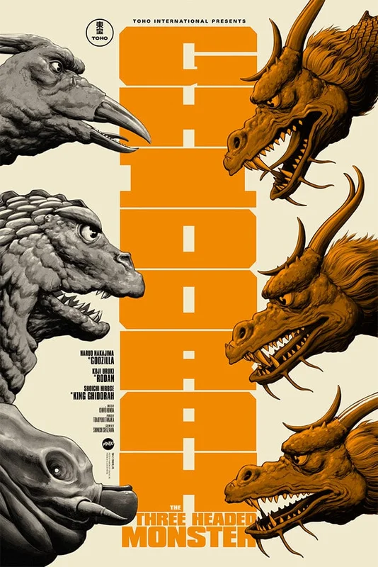 Ghidorah, The Three-Headed Monster Poster
