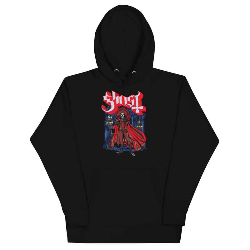 Ghost - Billowing Cape Hoodie Black