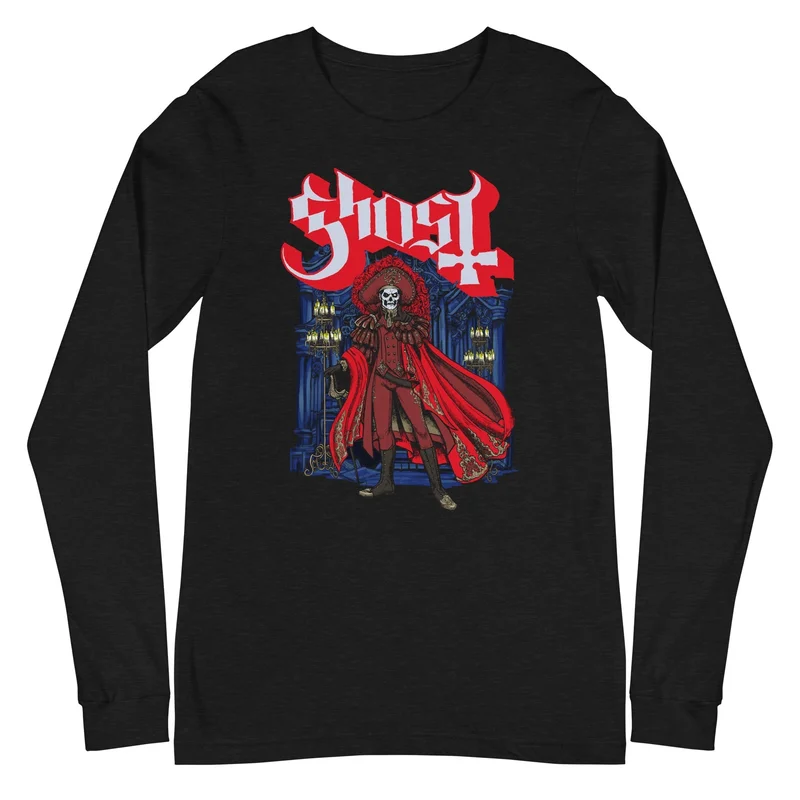 Ghost - Billowing Cape Long Sleeve T-Shirt Black