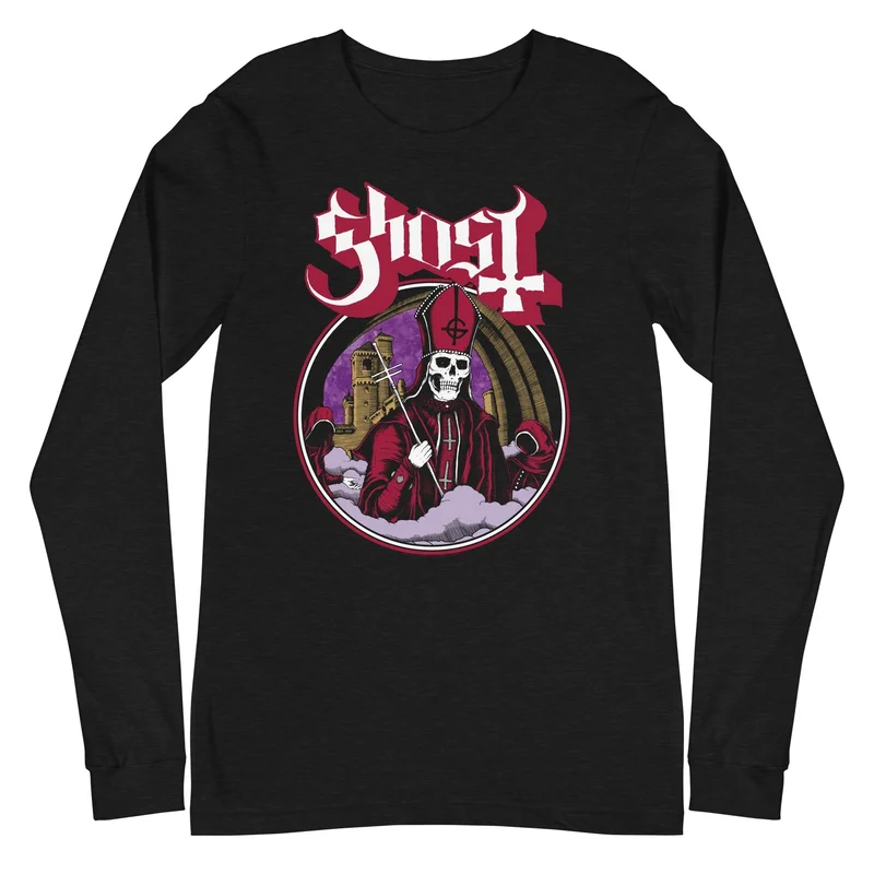 Ghost - Carrying Cross Long Sleeve T-Shirt Black