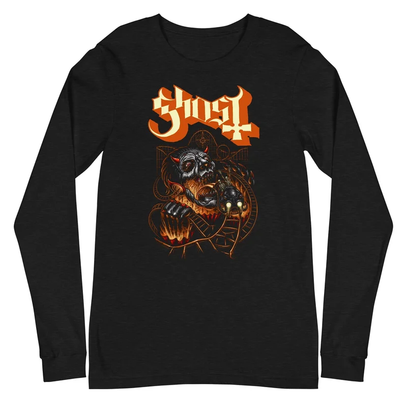 Ghost - Downward Path Long Sleeve T-Shirt Black