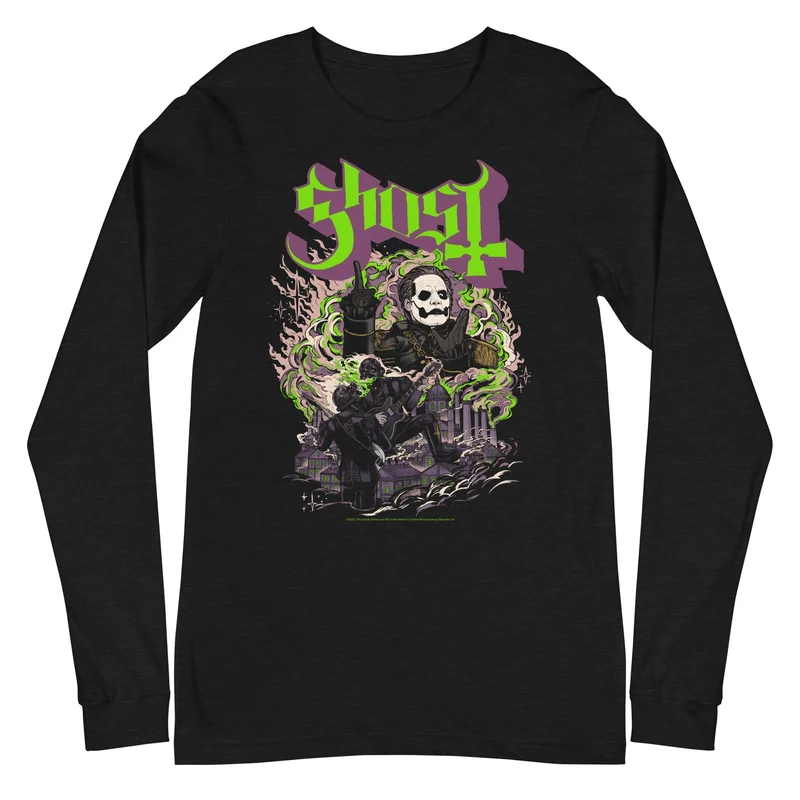 Ghost - Graveyard Long Sleeve T-Shirt Black
