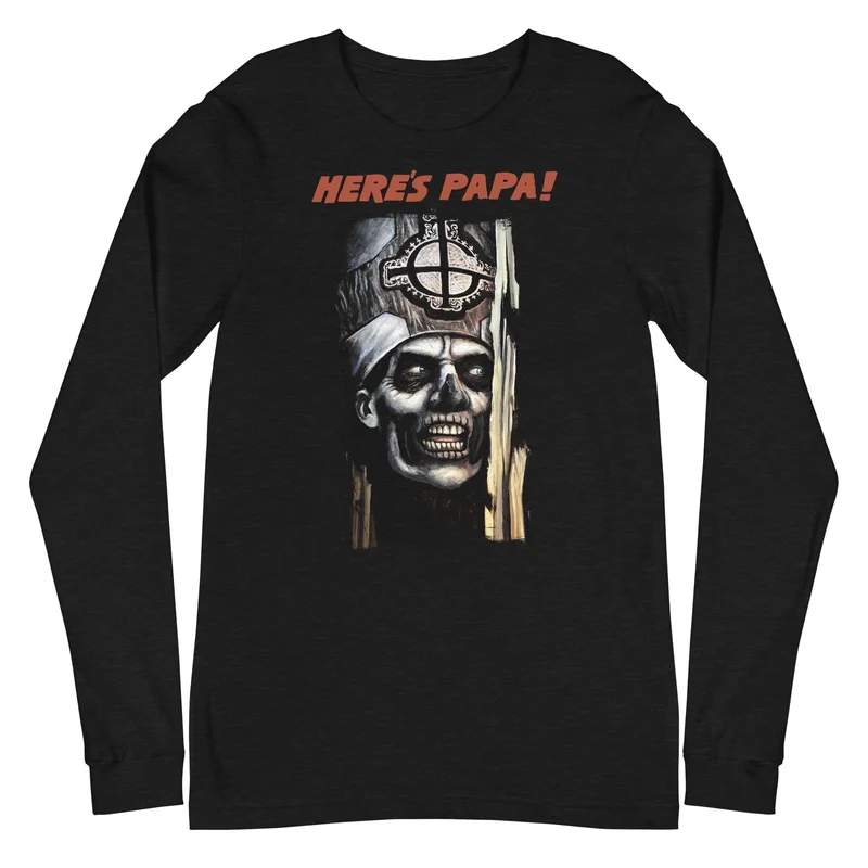 Ghost - Here's Papa Long Sleeve T-Shirt Black
