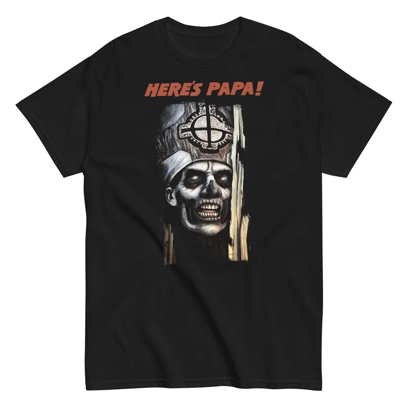 Ghost - Here's Papa T-Shirt Black