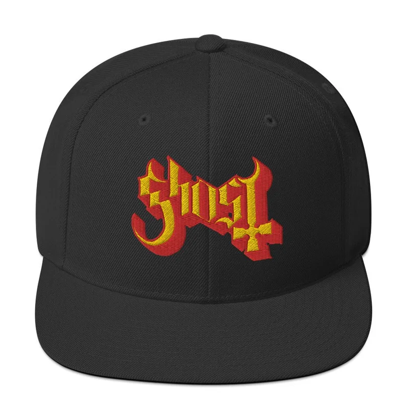 Ghost - Logo Snapback Hat Black