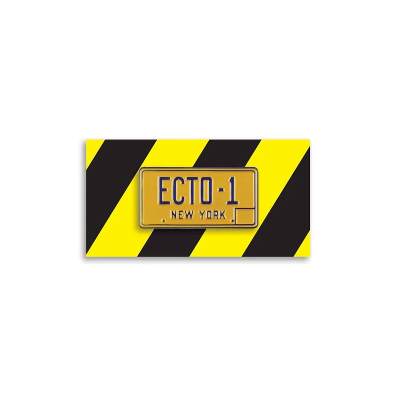 Ghostbusters  Ecto-1 License Plate Enamel Pin