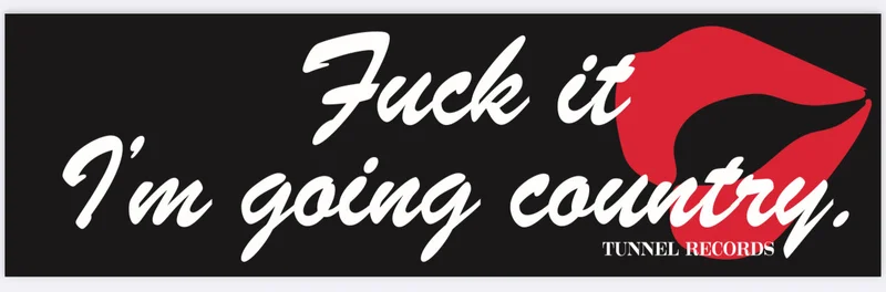 Going Country Bumper Sticker