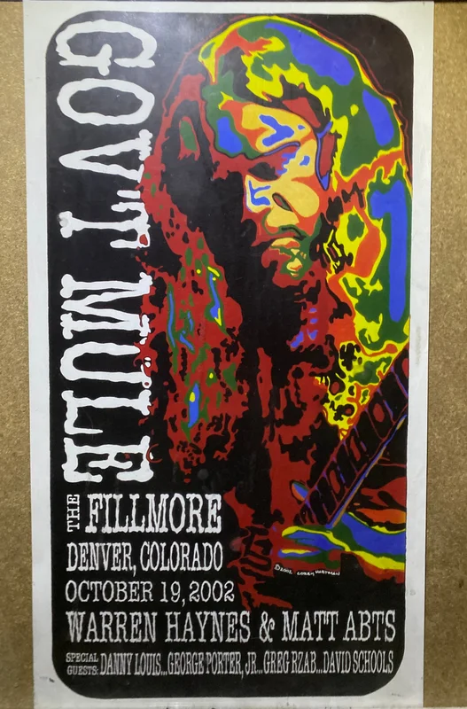 Govt Mule-poster Fillmore Denver 2002