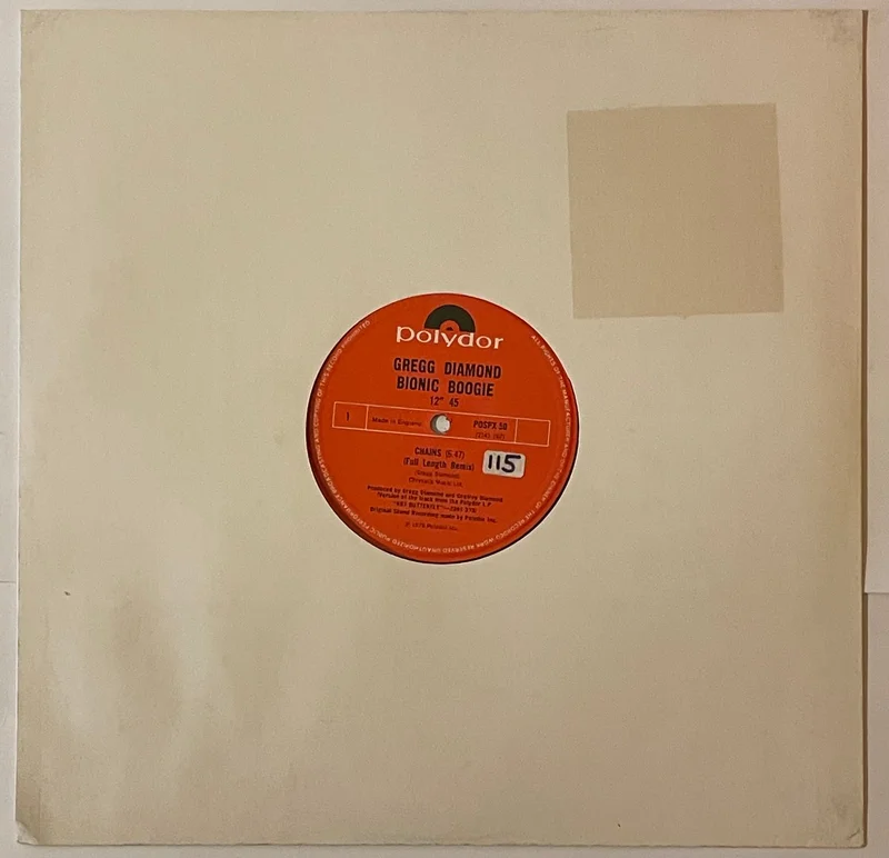 Gregg Diamond, Bionic Boogie Chains / Hot Butterfly 12" Single