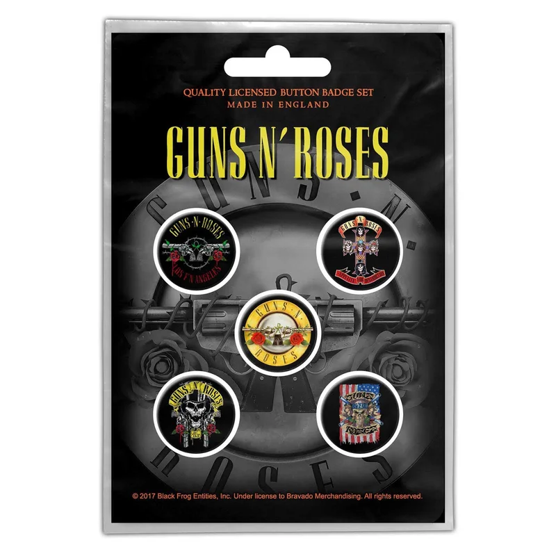 Guns N Roses - Bullett Buttons Pack