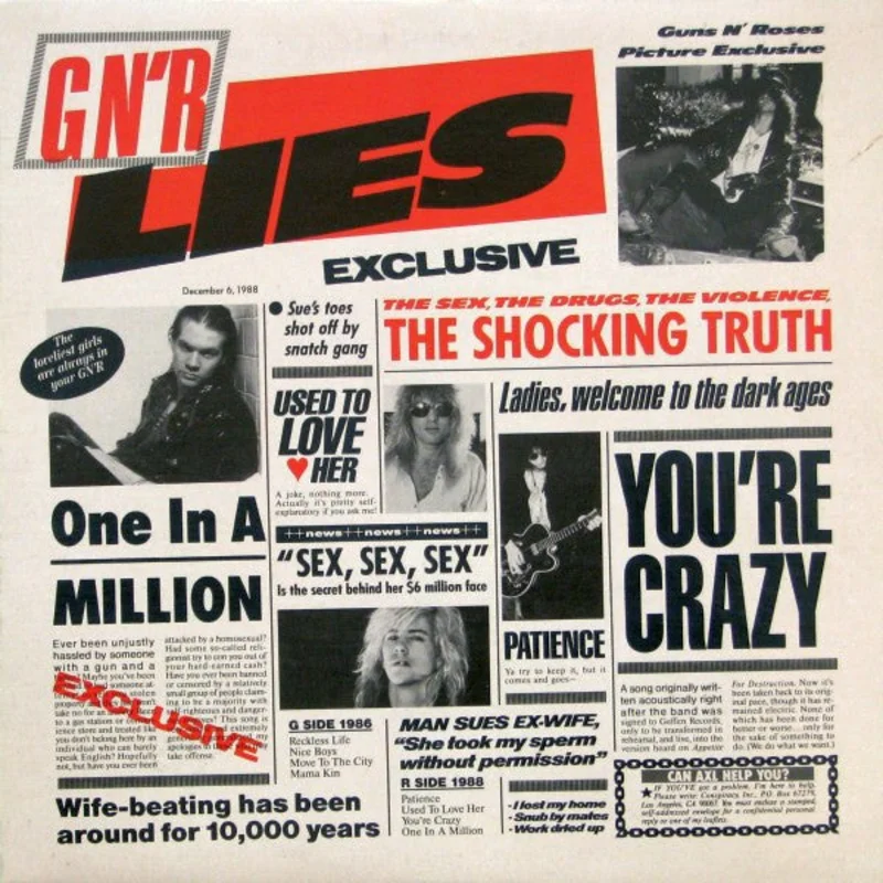Guns N' Roses-G N' R Lies LP Factory Sealed