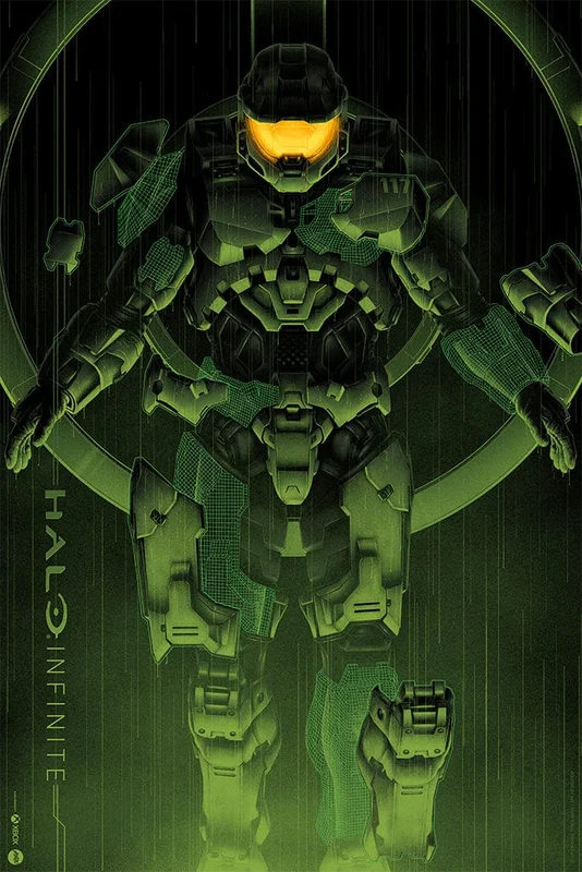 Halo Infinite Screenprinted Poster