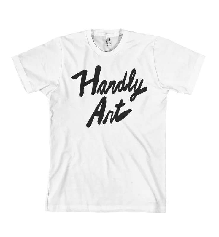 Hardly Art White w/ Black Logo