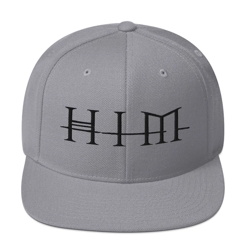 HIM - Logo Snapback Hat Silver