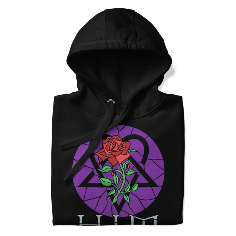 HIM - Stained Glass Hoodie Black