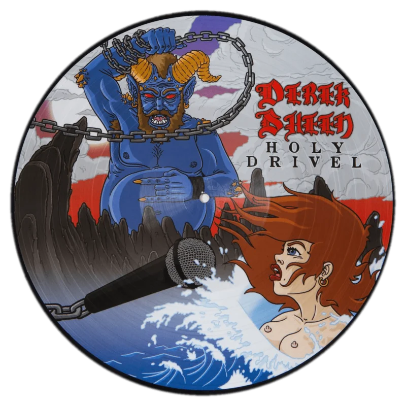 Holy Drivel LP (picture disc original art) by Derek Sheen