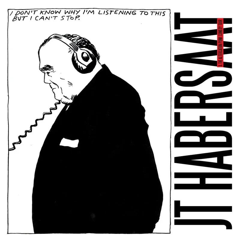 Hostile Corporate Takeover LP by JT Habersaat Black/Clear/White Stripe Vinyl