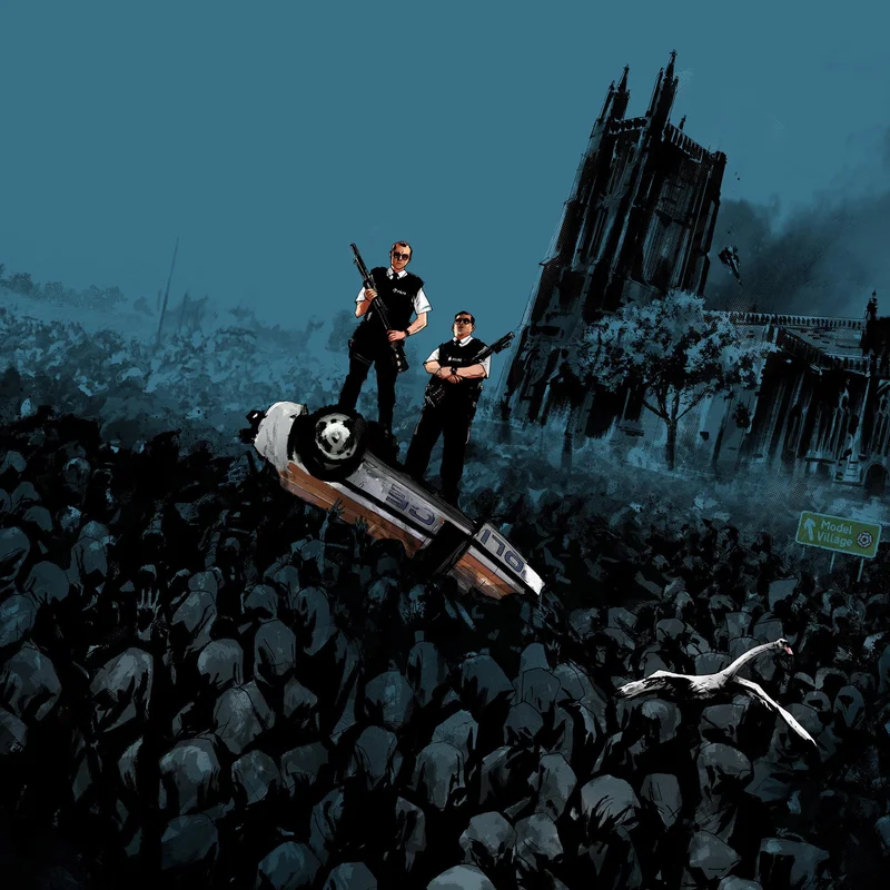 Hot Fuzz Original Motion Picture Score LP Crown Ale Vinyl