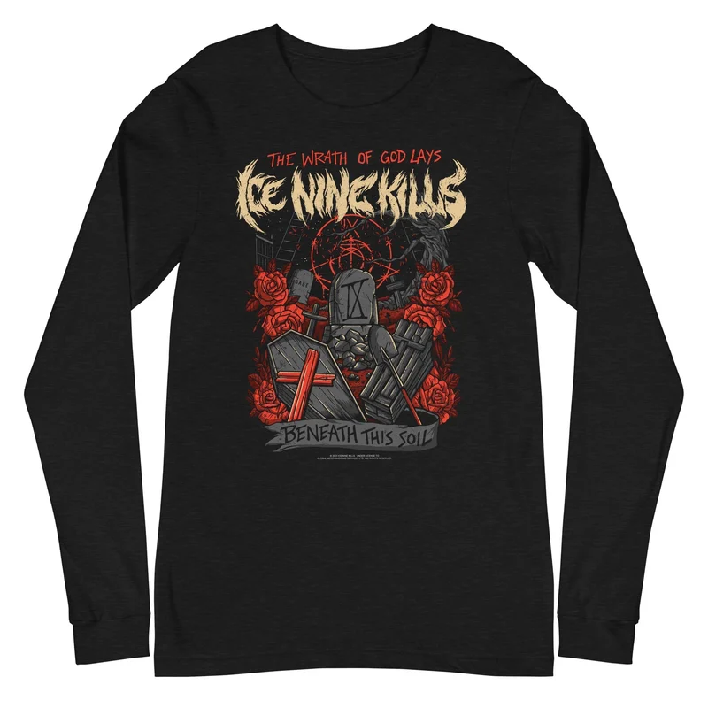 Ice Nine Kills - Beneath This Soil Long Sleeve T-Shirt Black