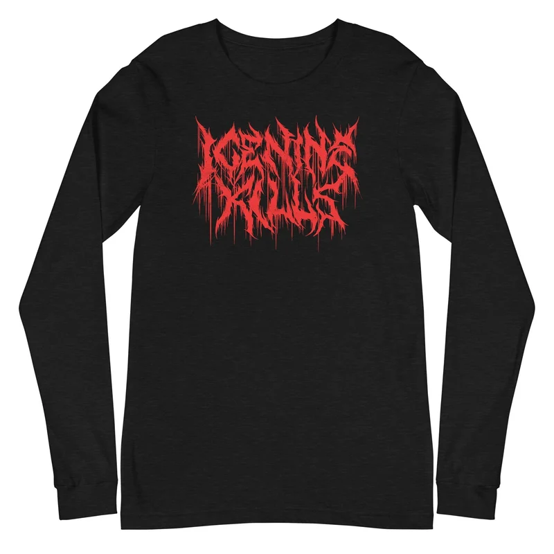 Ice Nine Kills - Drip Logo Long Sleeve T-Shirt Black