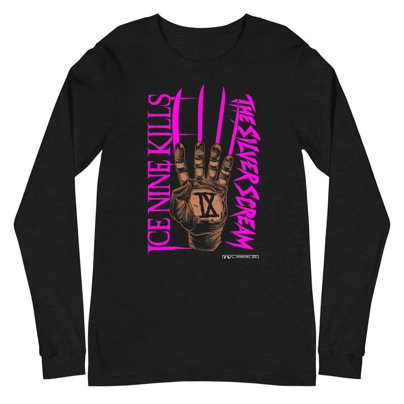 Ice Nine Kills - Silver Scream Long Sleeve T-Shirt Black