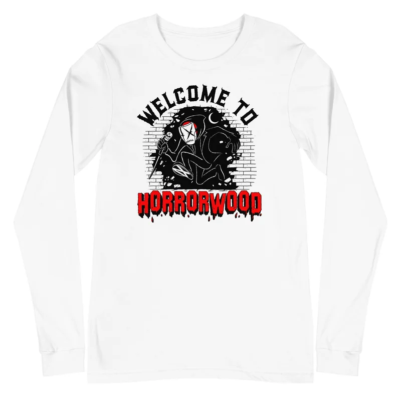 Ice Nine Kills - Welcome to Horrorwood Long Sleeve T-Shirt White