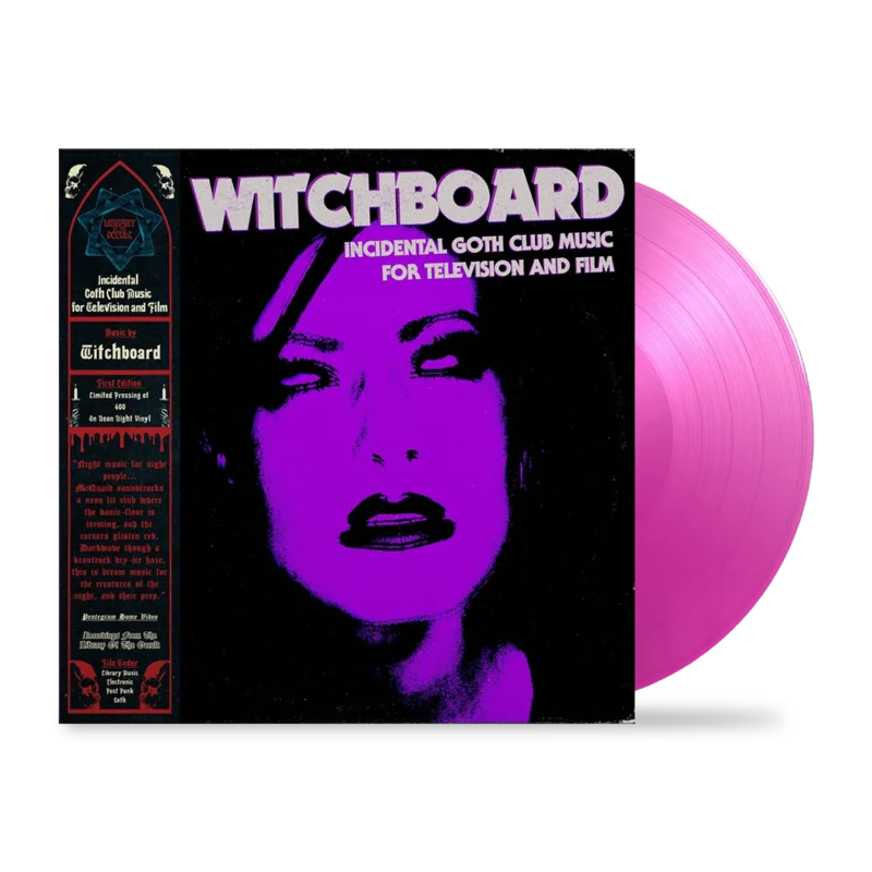 Incidental Goth Club Music for Television and Film LP by Witchboard Neon Pink Vinyl